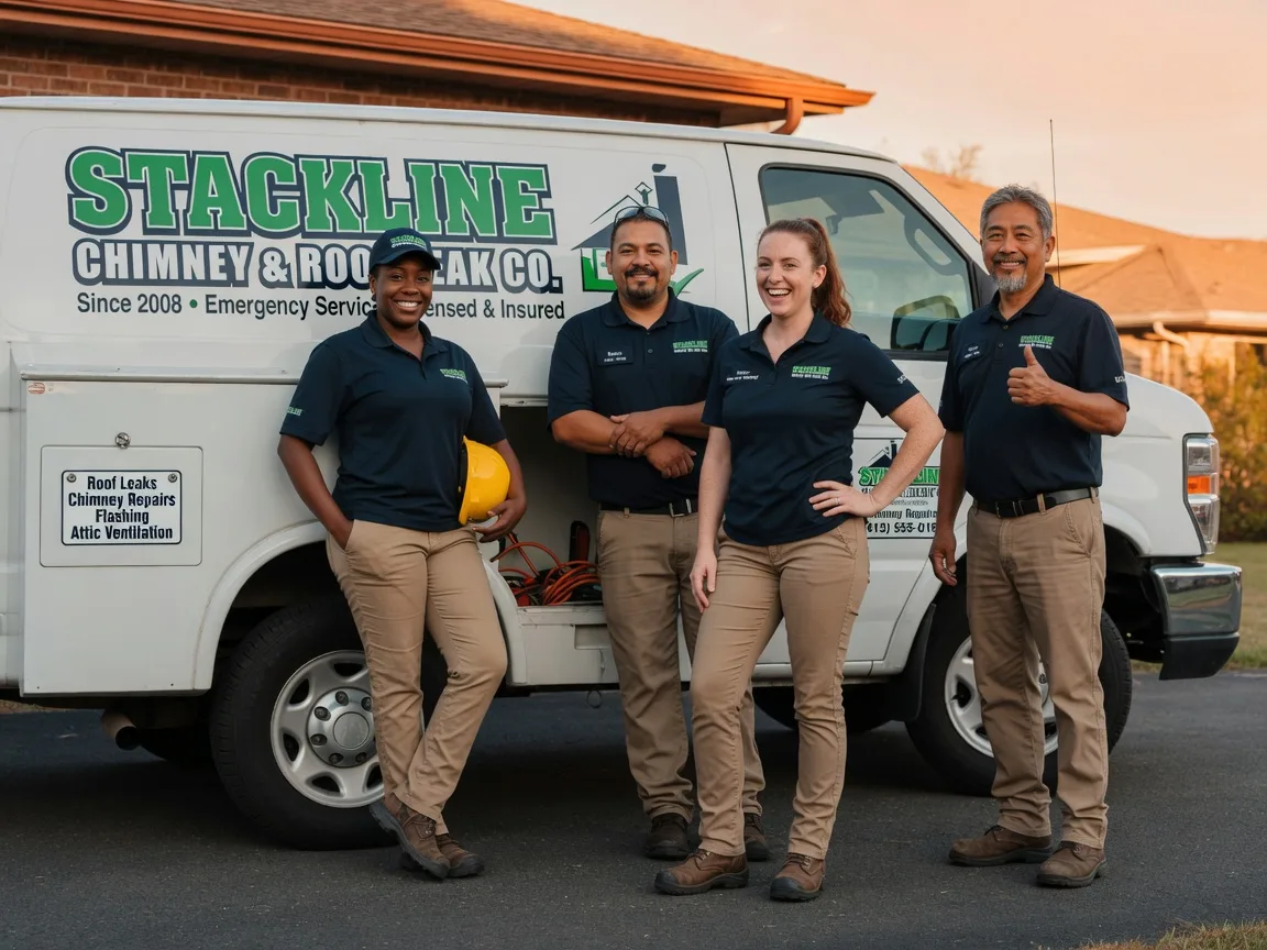 Chimney flashing repair company in Santa Fe, TX